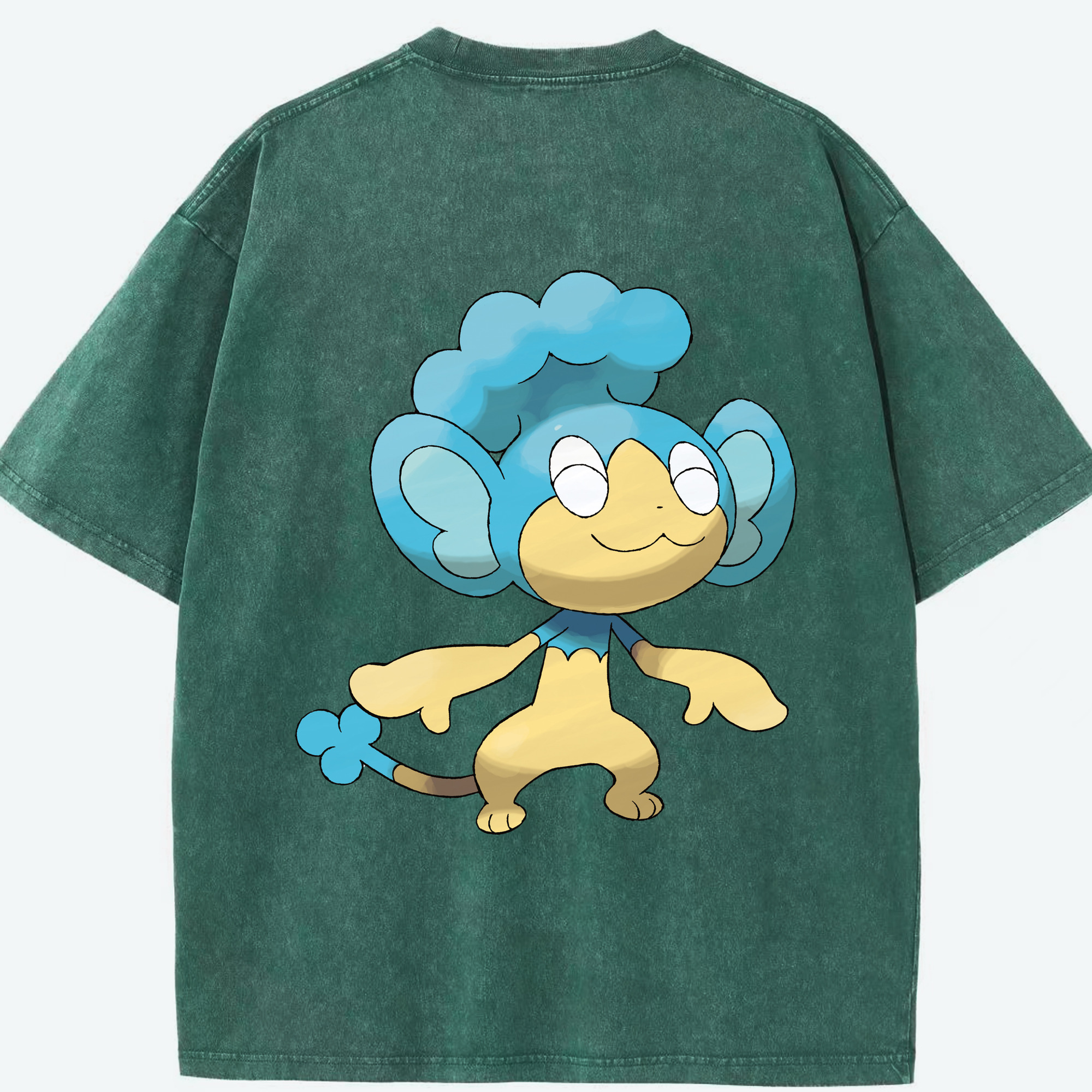 （画像用） ポケットモンスター Pokémon 綿100% ヴィンテージ風 半袖Tシャツ（背面プリント）
